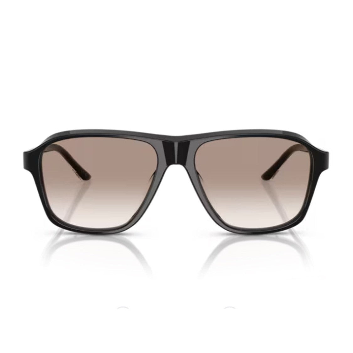 Oliver Peoples Black Khaite Acetate Aviator Sunglasses