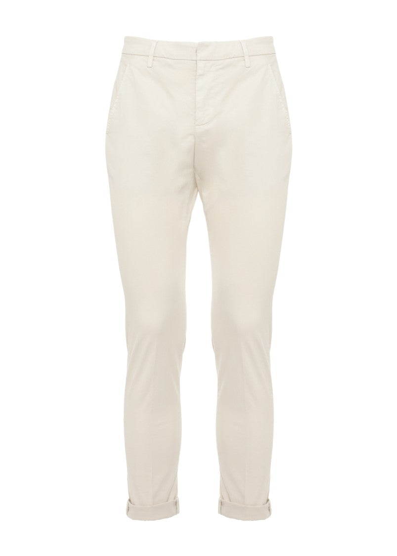 Dondup Ivory Gaubert Cotton Chino Pants
