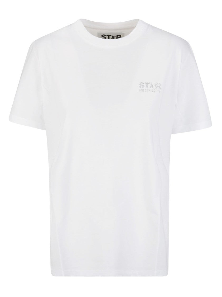 Golden Goose Half Sleeve White T-Shirt