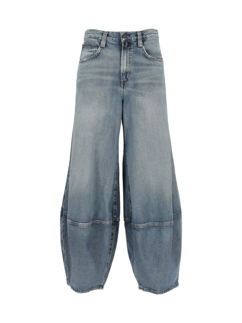 Agolde Lantern-Fit Denim Trousers With Classic Five-Pocket Styling
