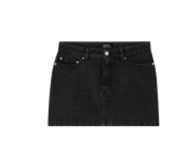 A.P.C. Fitted Denim Skirt With Classic Five-Pocket Design