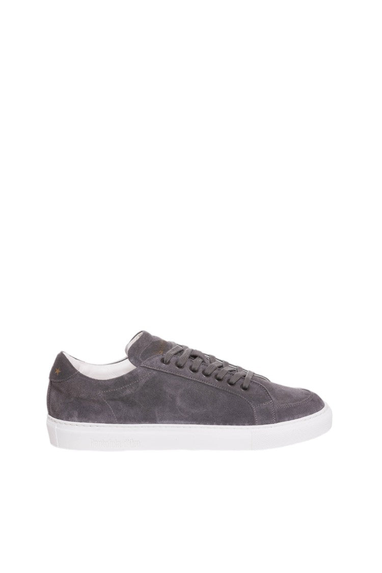 Pantofola D'oro White Fine-Grain Calf Cushioned Midsole Sneakers
