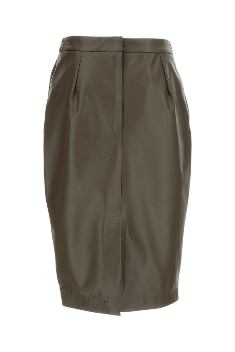 Stella Mccartney Brown Alter Mat Midi Skirt