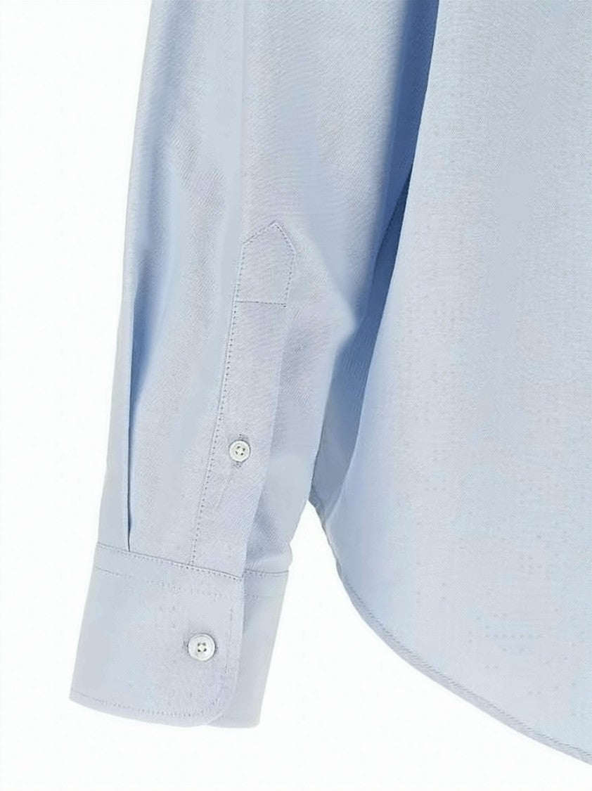Ami Paris Boxy-Fit Cotton Shirt With Embroidered Heart Logo
