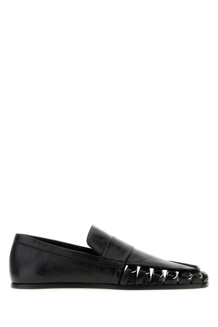 Jil Sander Black Leather Nikki Loafers