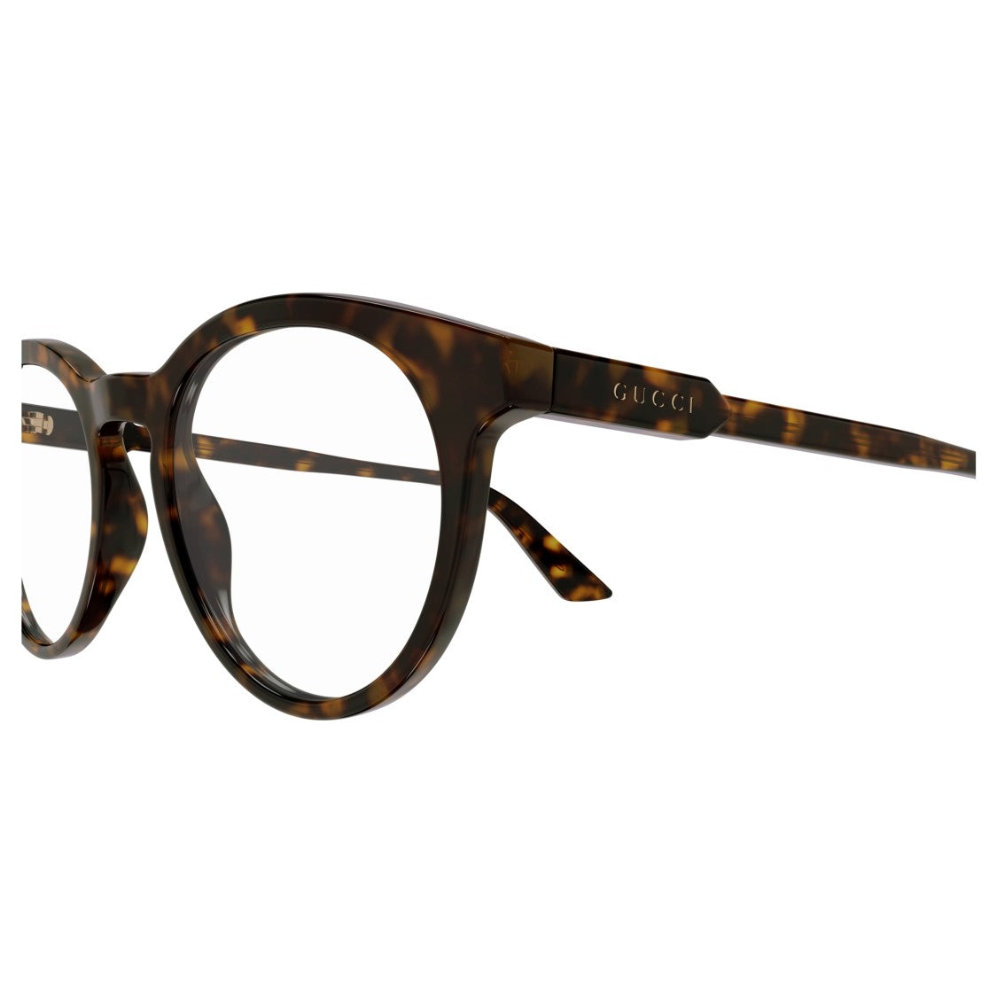 Gucci Gg1822o Round Tortoiseshell Pattern Eyeglasses Crafted