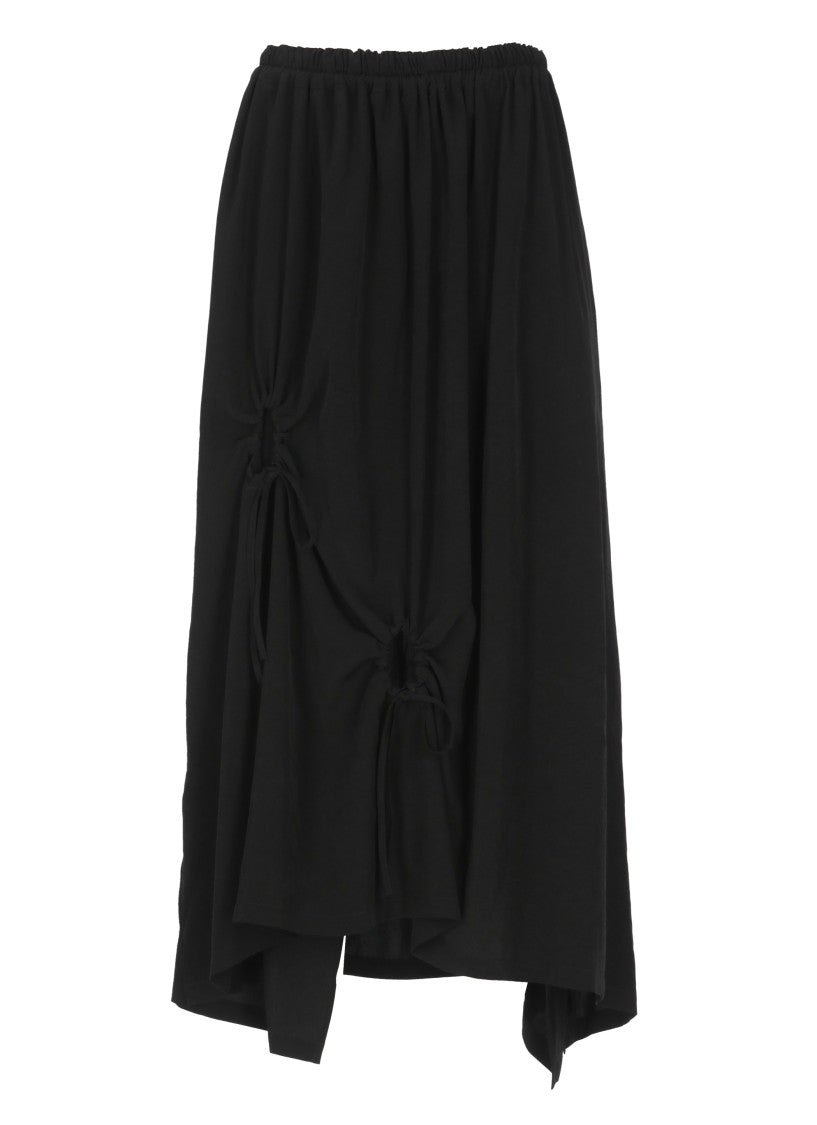 Y's Black Pleated Skirt