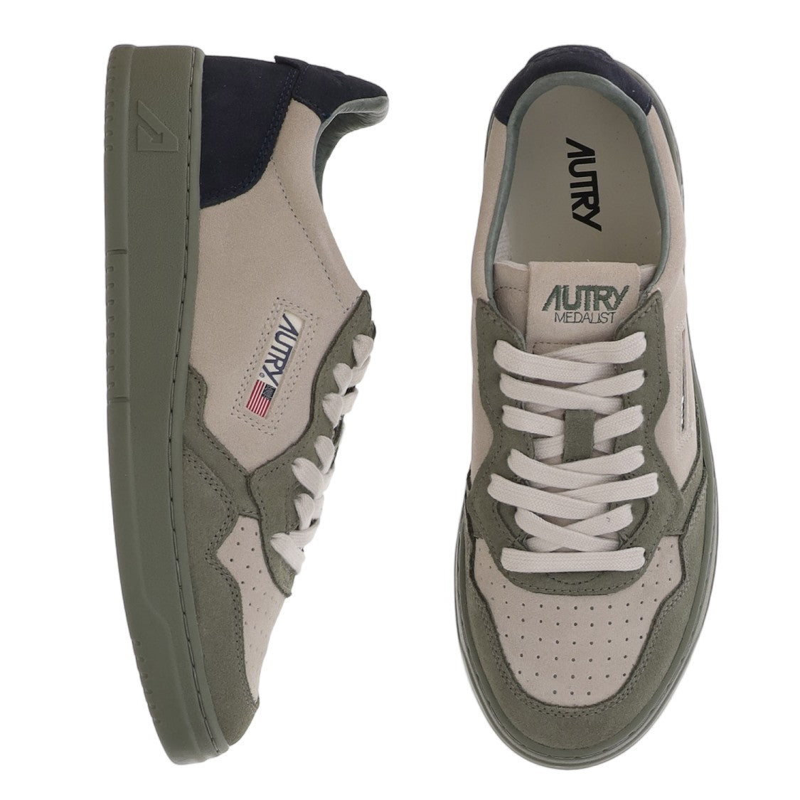 Autry Medalist Low Sneakers With Contrast Heel Tab And Logo Detail