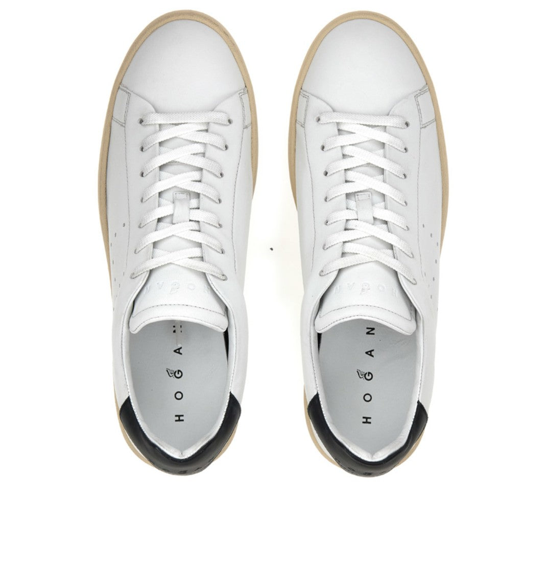 Hogan Minimalist White Leather Sneakers