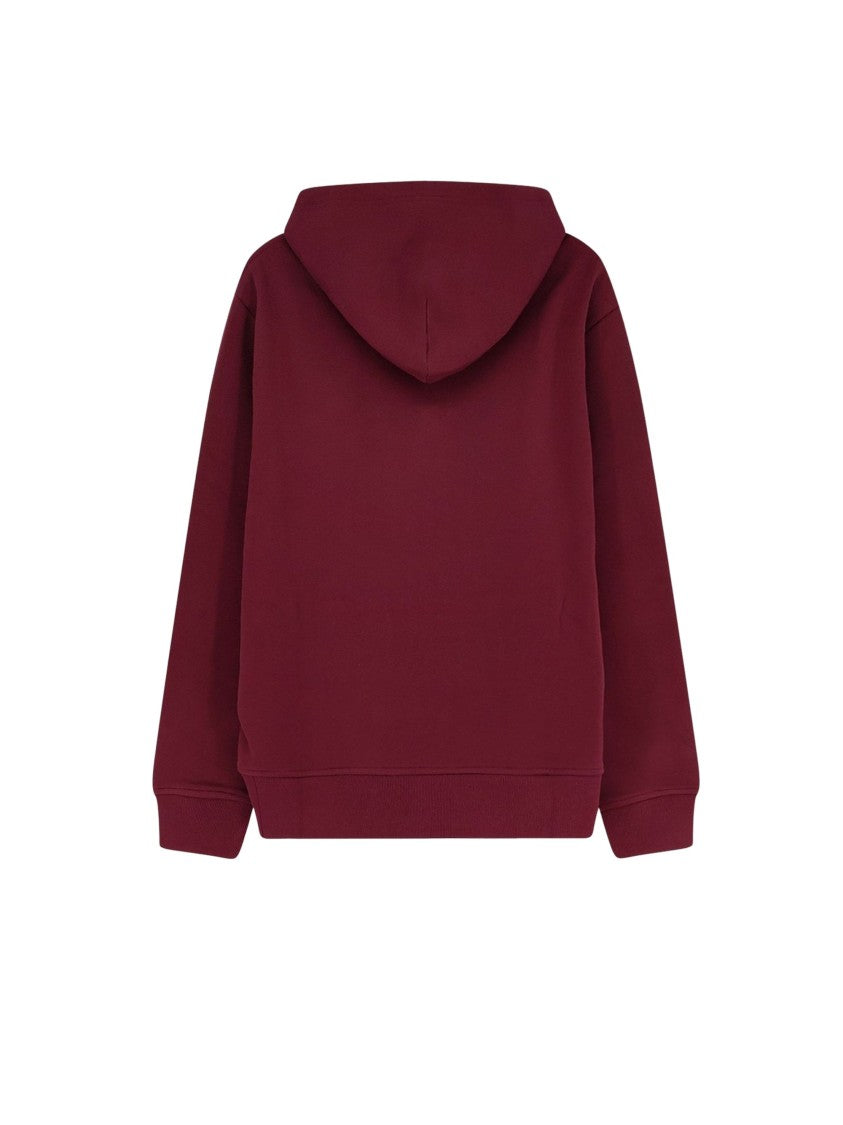 Polo Ralph Lauren Burgundy Pullover Hoodie With Iconic Logo Details