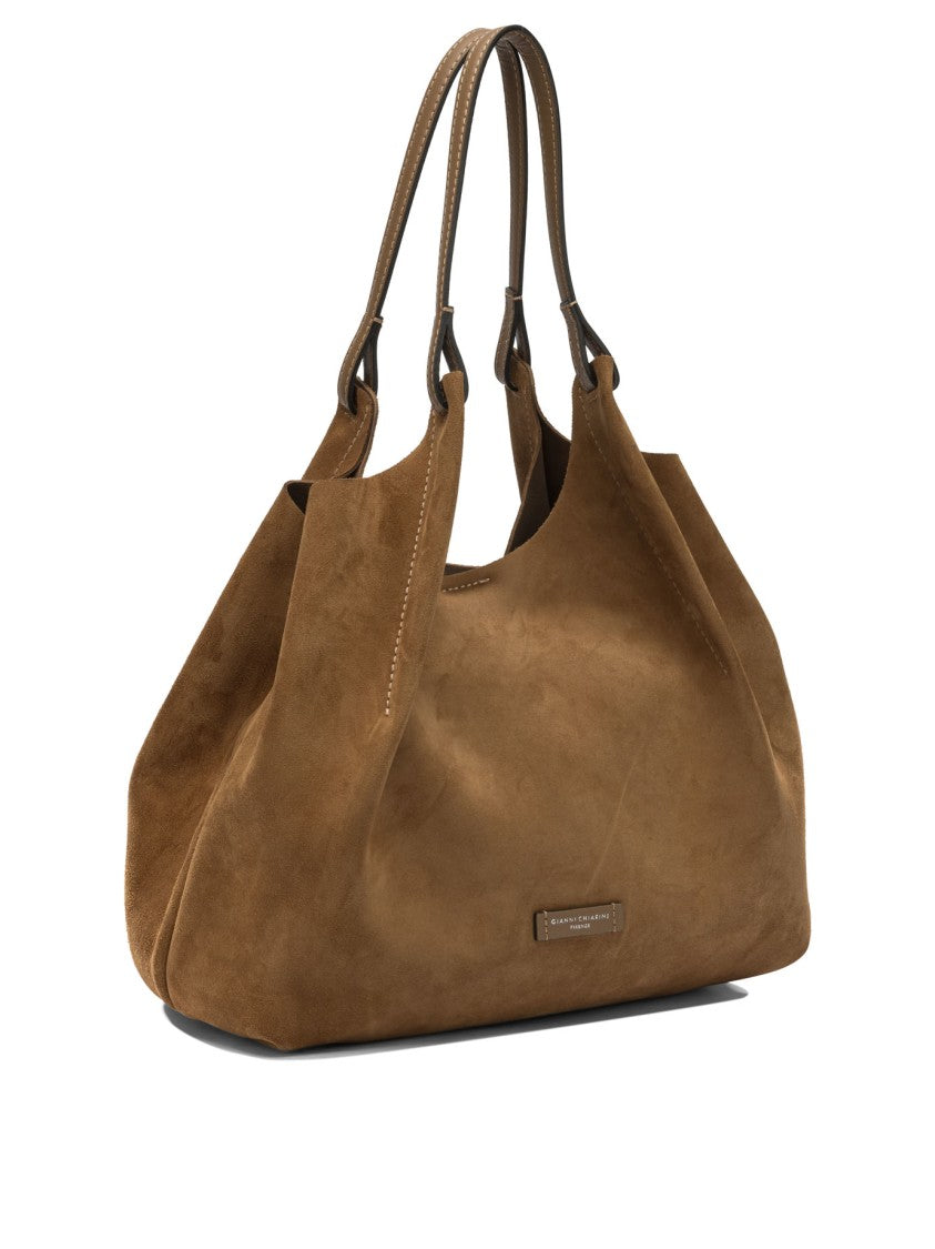 Gianni Chiarini Soft Suede Leather Shoulder Bag