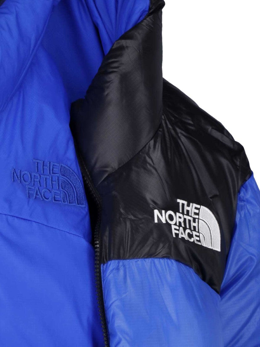 The North Face Blue Pertex Nuptse High-Collar Down Jacket