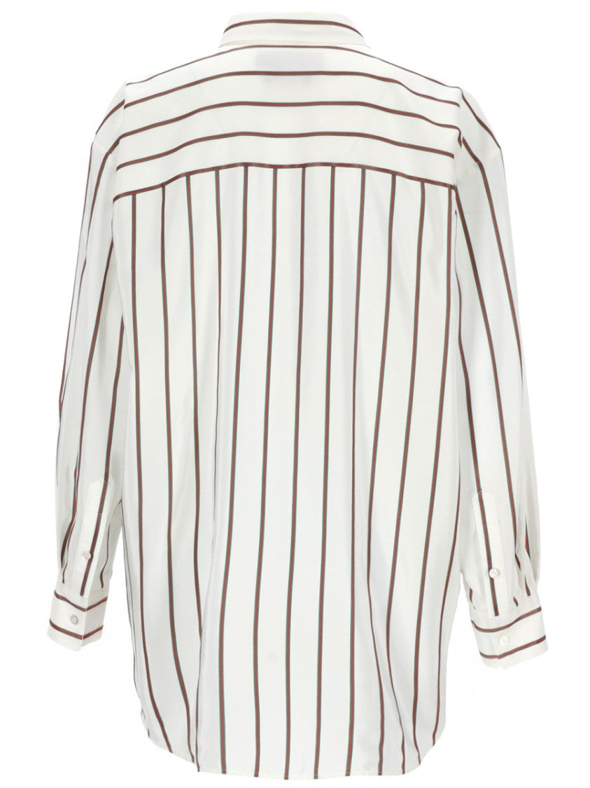 Gucci Striped Loose-Fit Silk Shirt