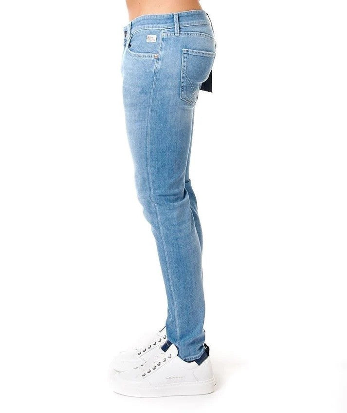 Roy Rogers Mid-Rise Slim Fit Jeans With Logo Detailing