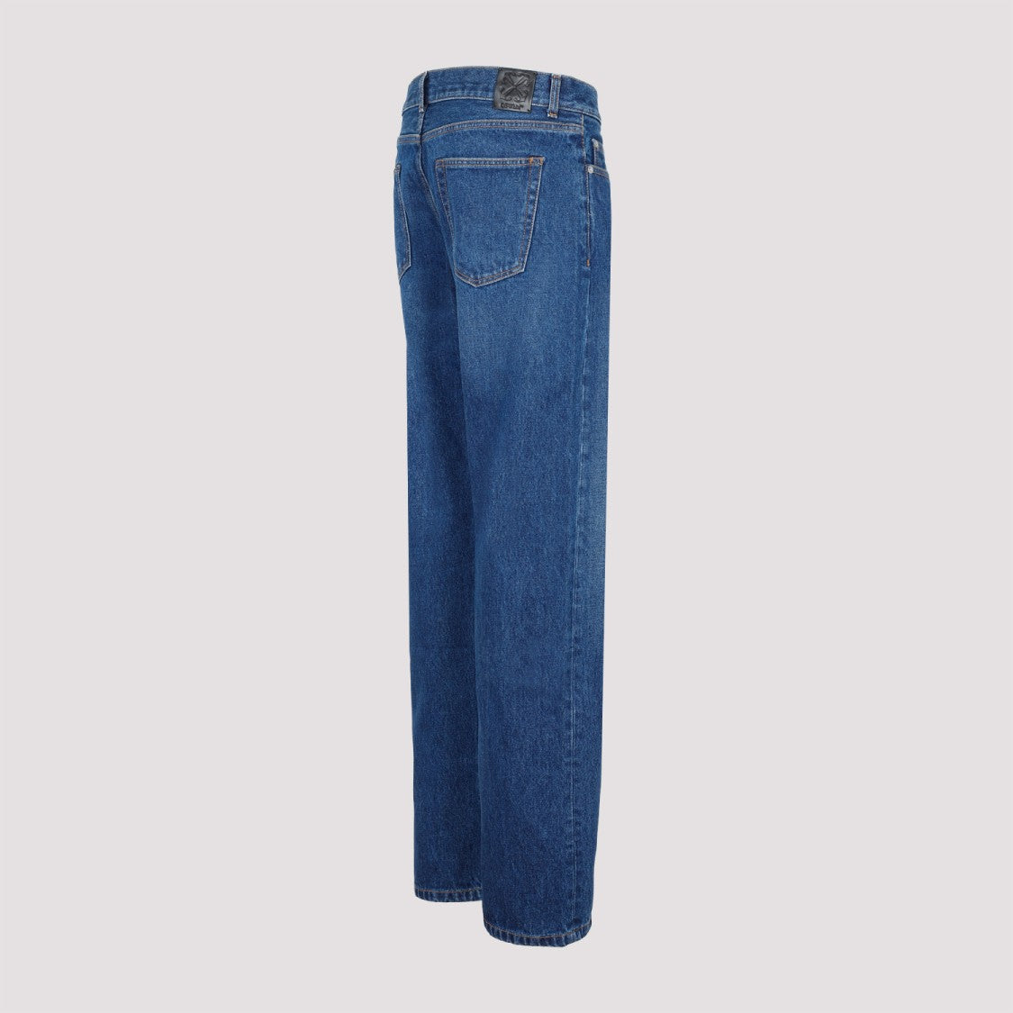 Off-White Skate Medium Blue Cotton Jeans