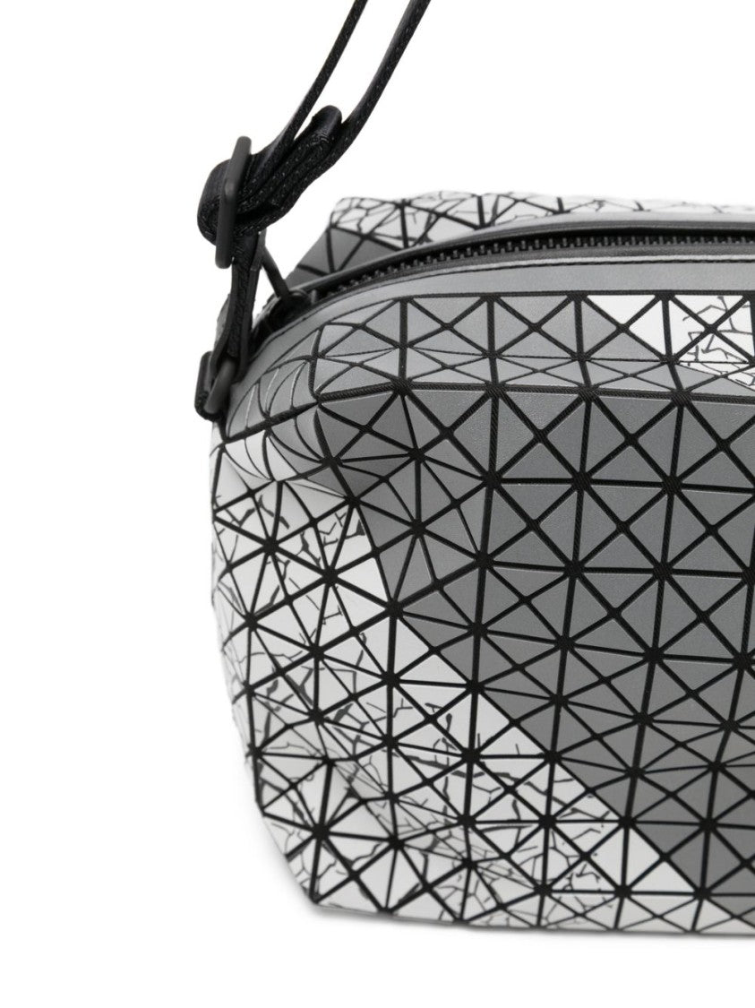 Bao Bao Issey Miyake Grey Geometric-Panel Matte Shoulder Bag