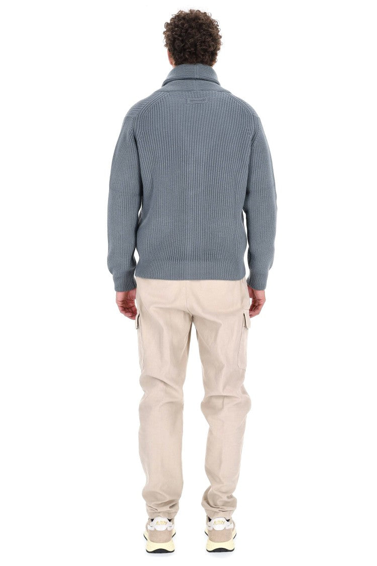 Drumohr Steve Mcqueen Shawl Collar Merino Wool Cardigan