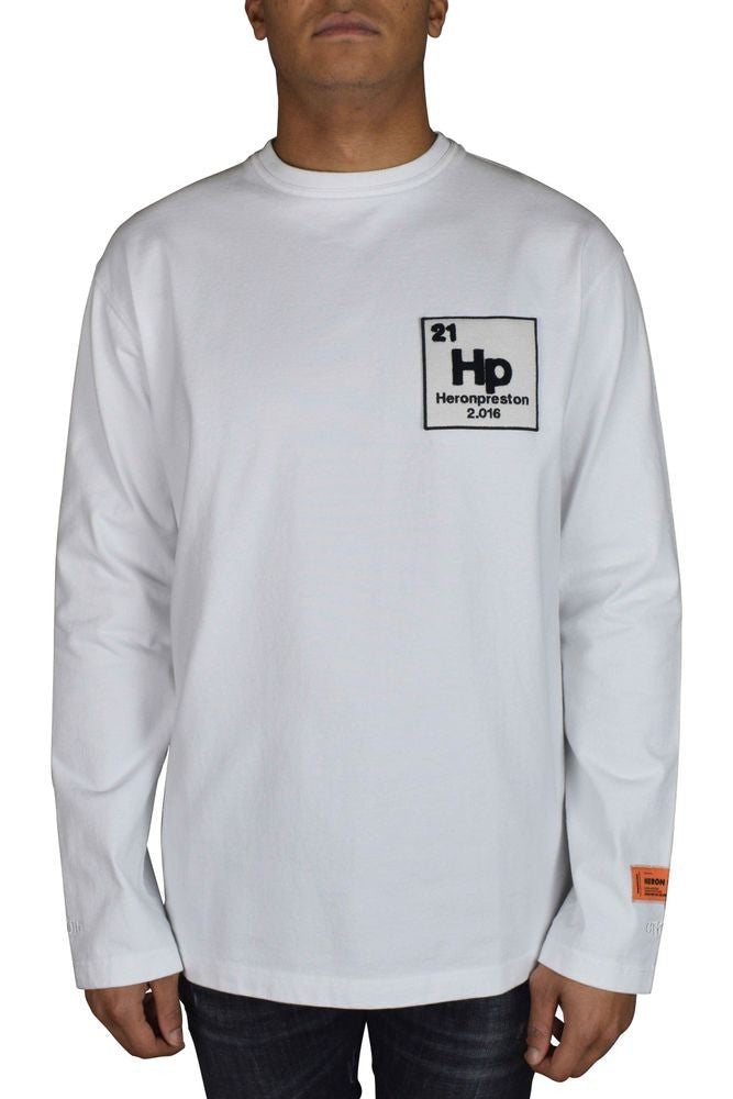Heron Preston White Cotton Long Sleeve T-Shirt