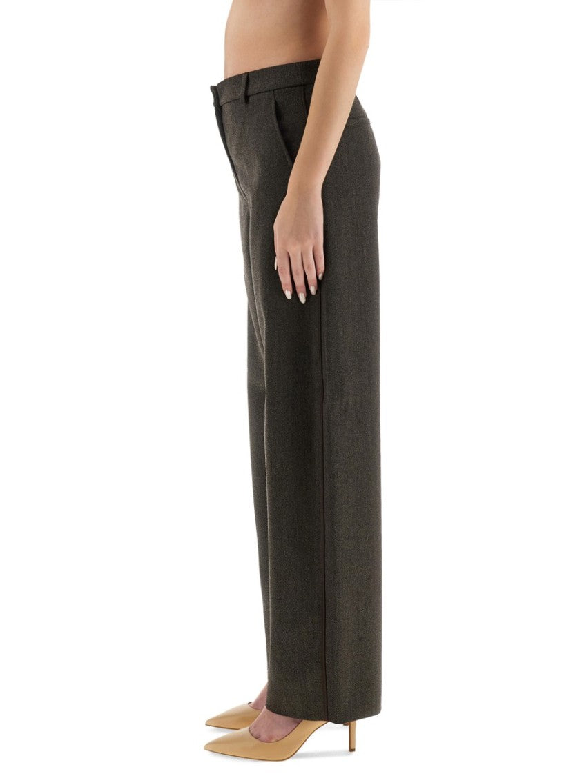 Moschino High-Waisted Wide Leg Pants With Tailored Silhouette