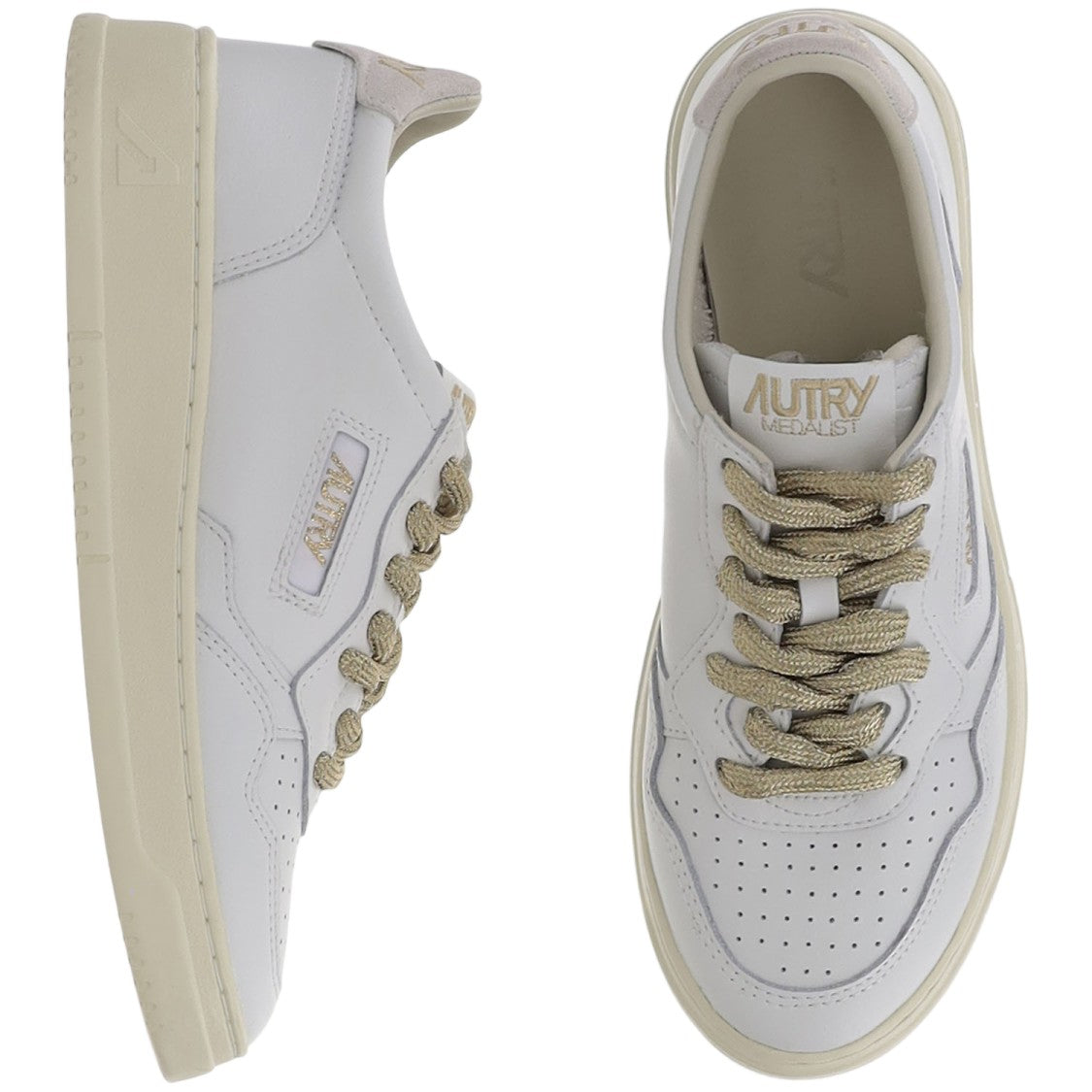 Autry Leather Sneakers With Perforated Toe
