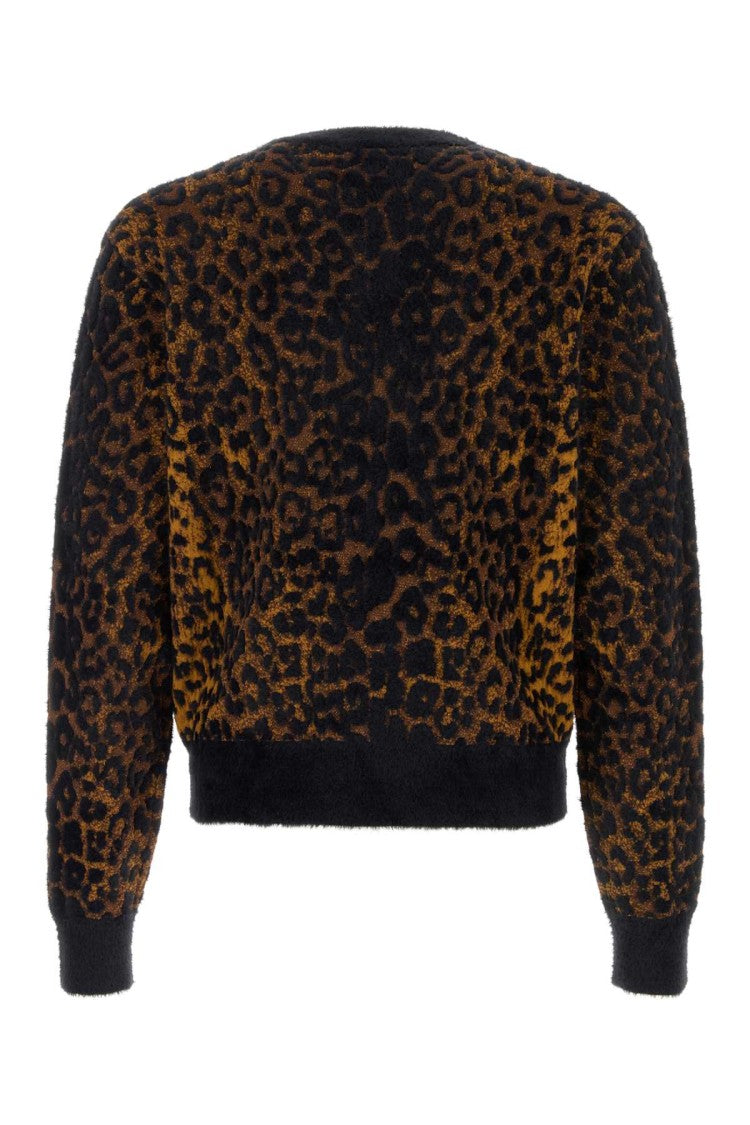Versace Embroidered Nylon Band Sweater