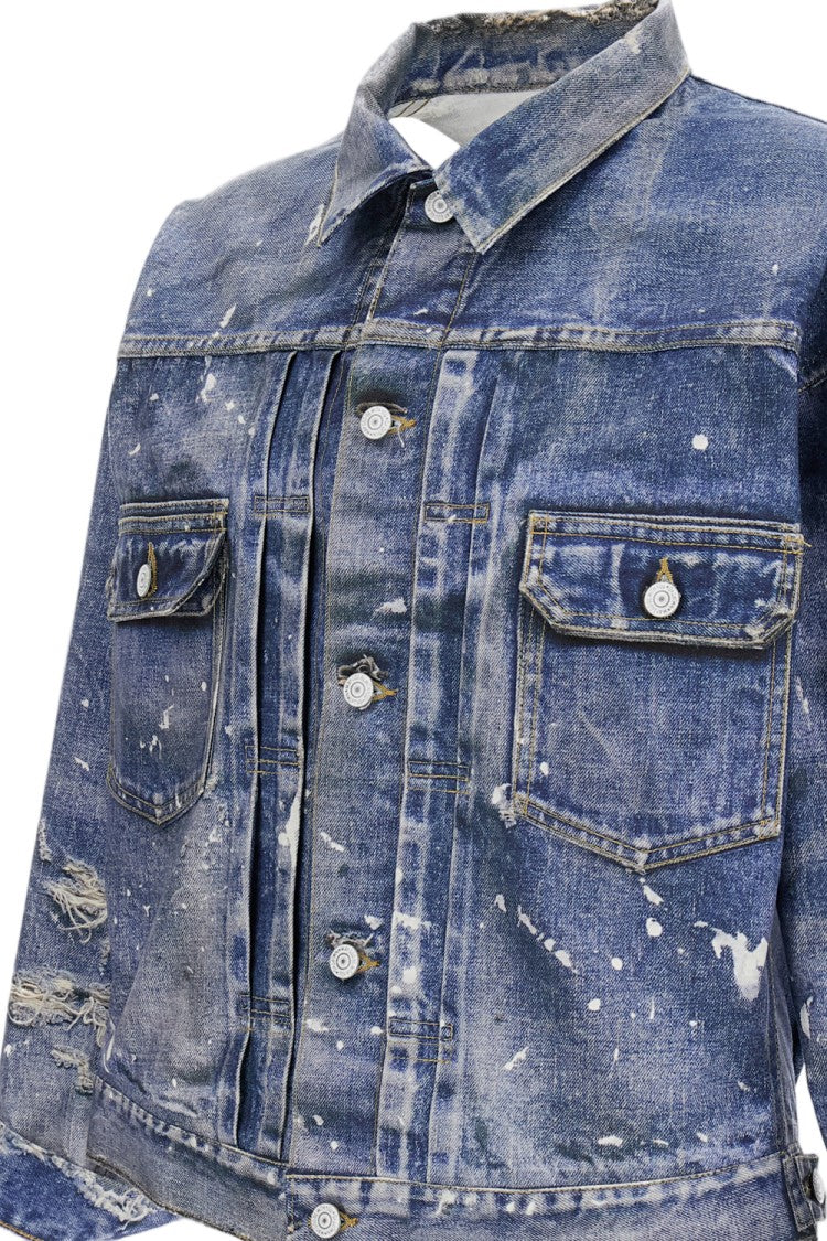 Junya Watanabe Trompe-L'œil Denim Jacket With Adjustable Cuffs And Hem
