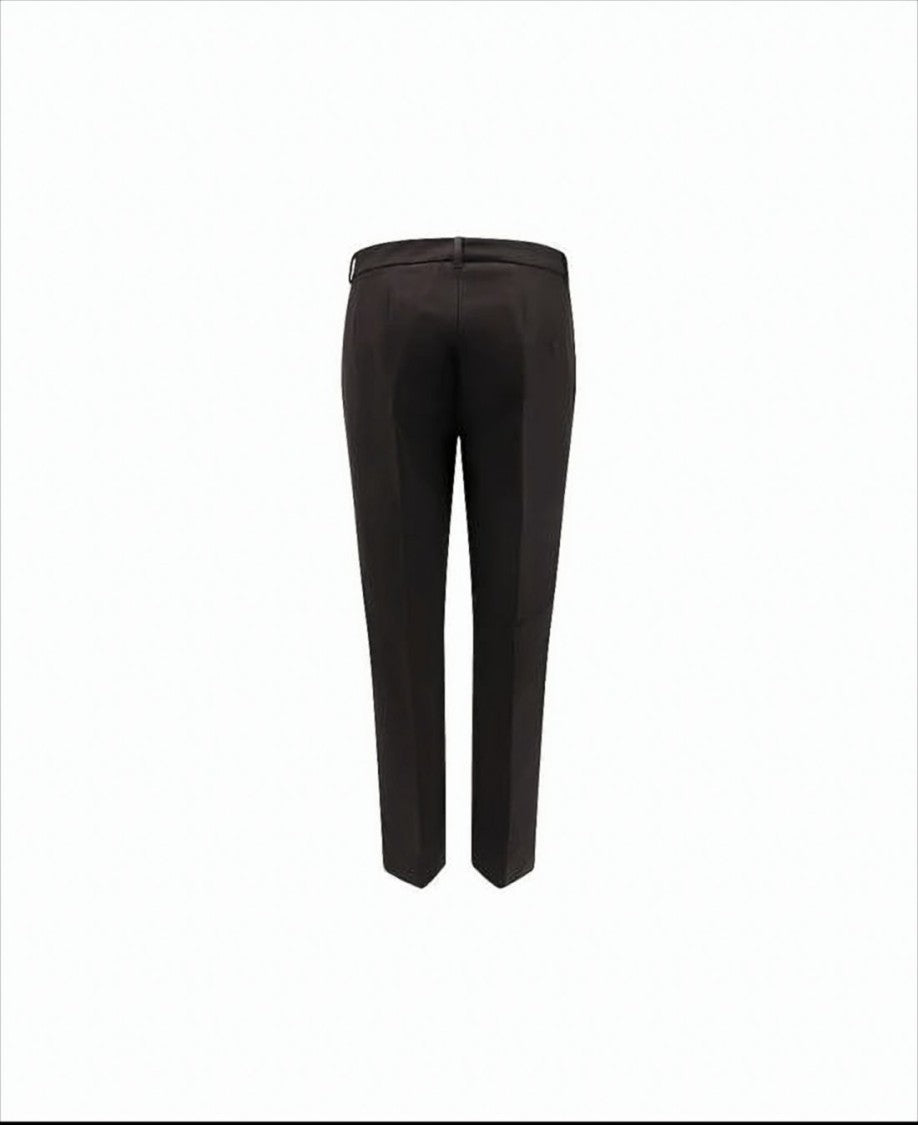 Max Mara Slim Straight-Leg Tailored Pants With Pressed Creases