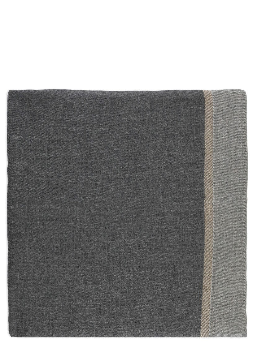 Brunello Cucinelli Colorblock Cashmere And Silk Scarf