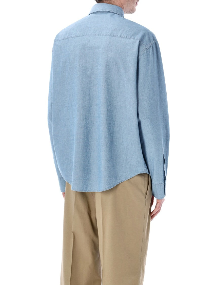 Ami Paris Ami De Coeur Boxy Cotton Shirt