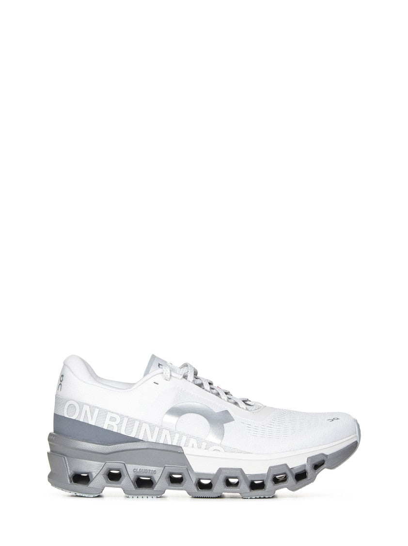On Running Modern White Sneakers With Rock-Colored Sole