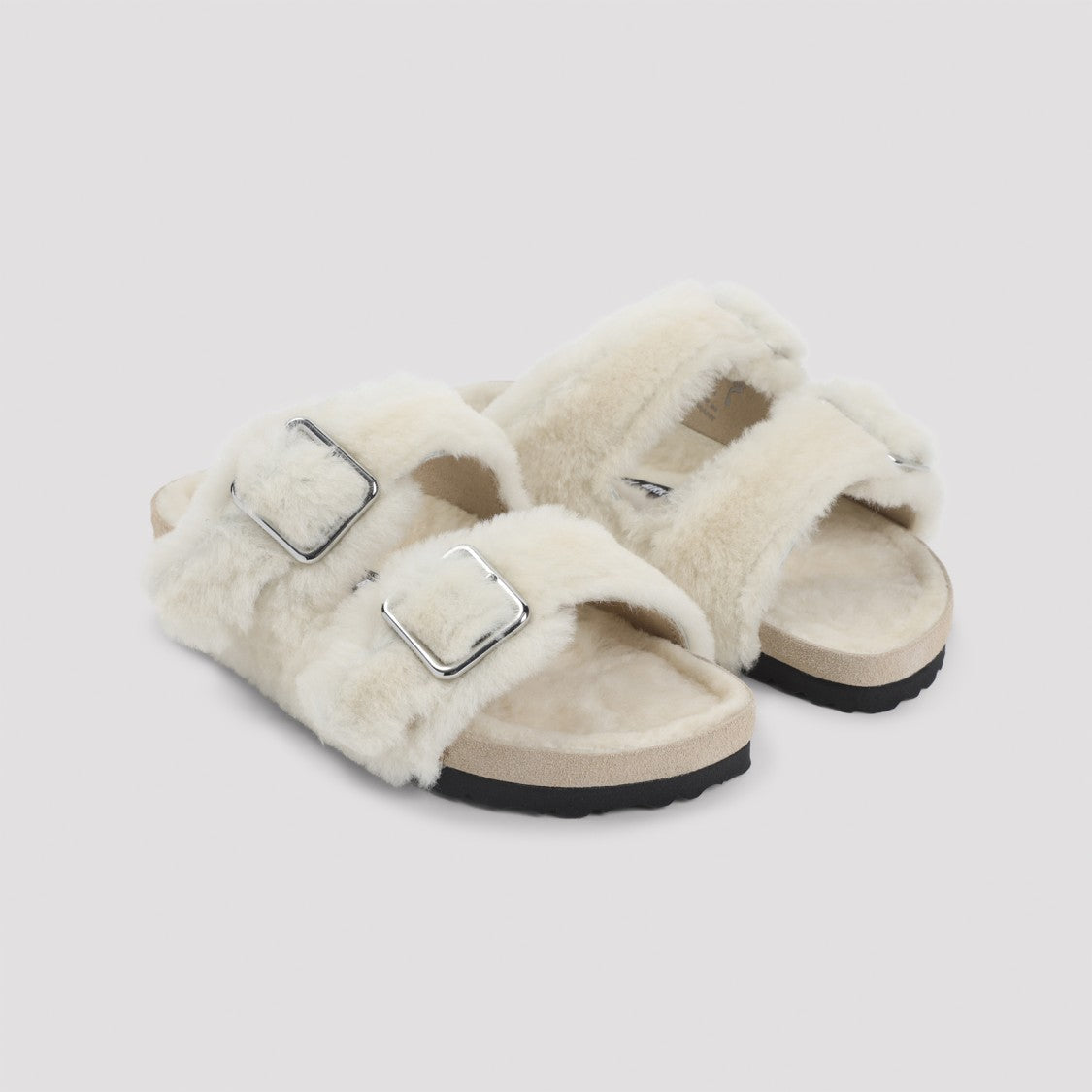 Birkenstock 1774 Arizona White Shearling Mules