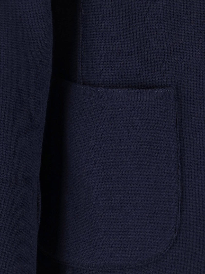 Lardini Single-Breasted Blazer – Navy