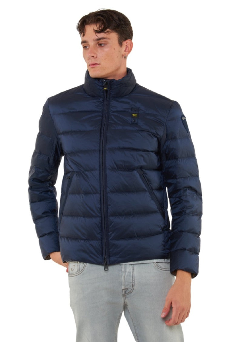 Blauer Quilted Down Jacket Fixed Hood