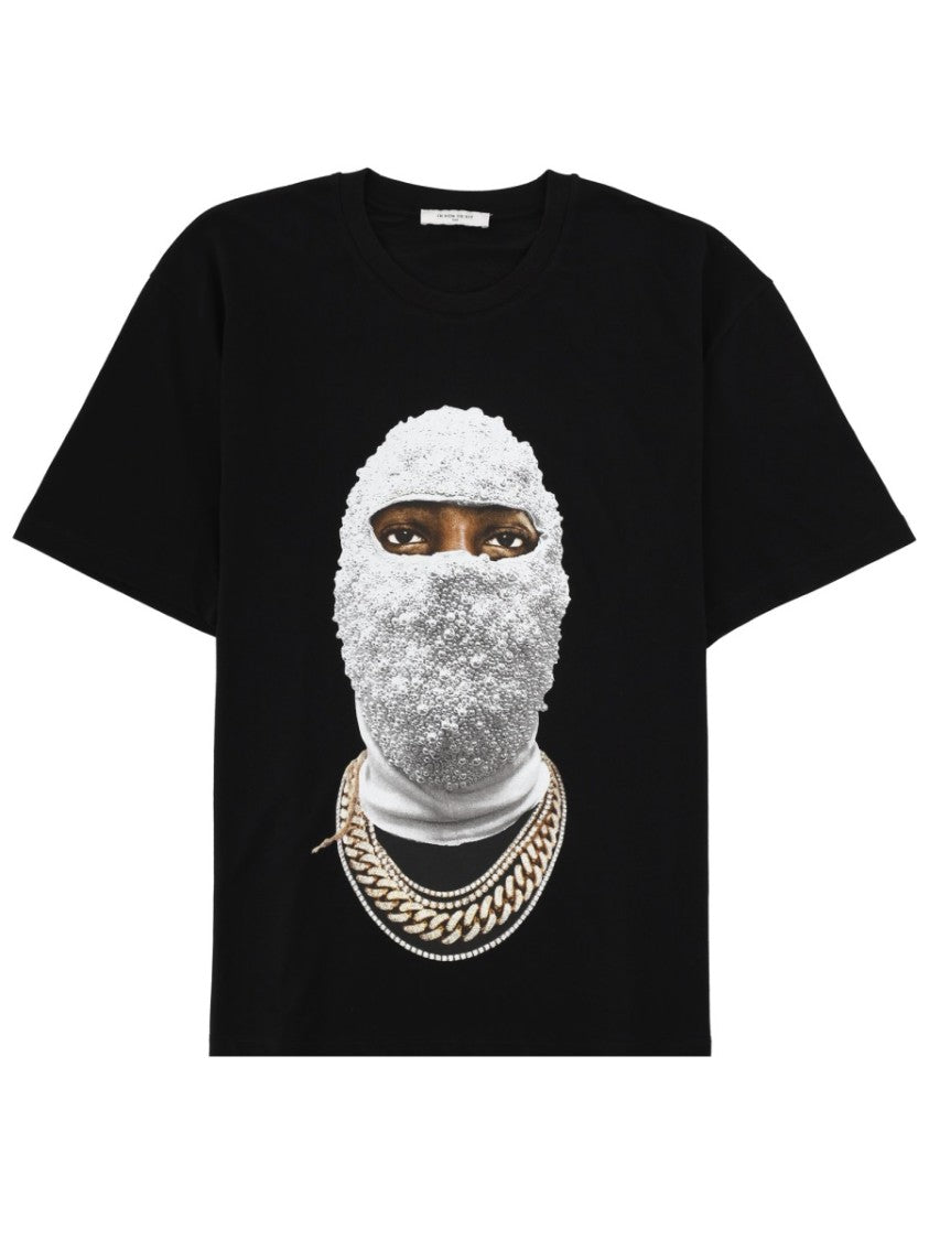 Ih Nom Uh Nit Black Balaclava Cotton Graphic T-Shirt