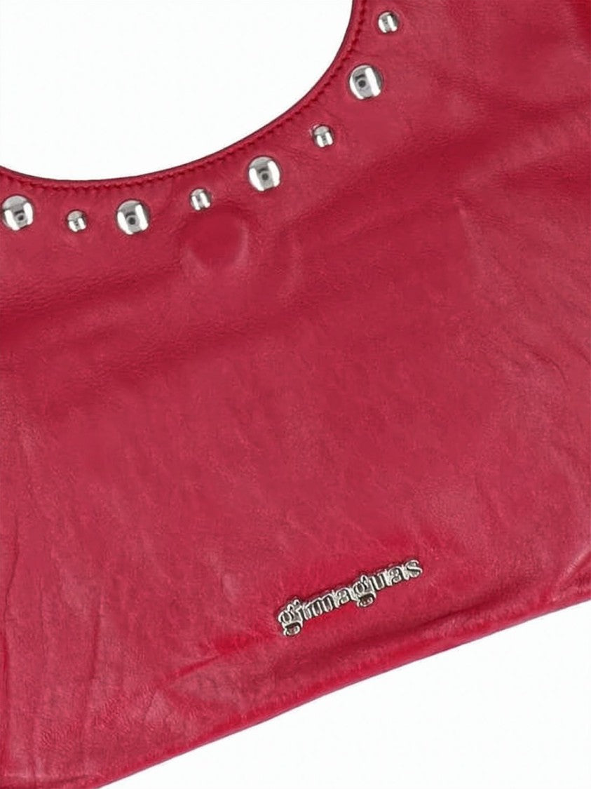 Gimaguas Rounded Rectangular Shoulder Bag With Cutout Handle