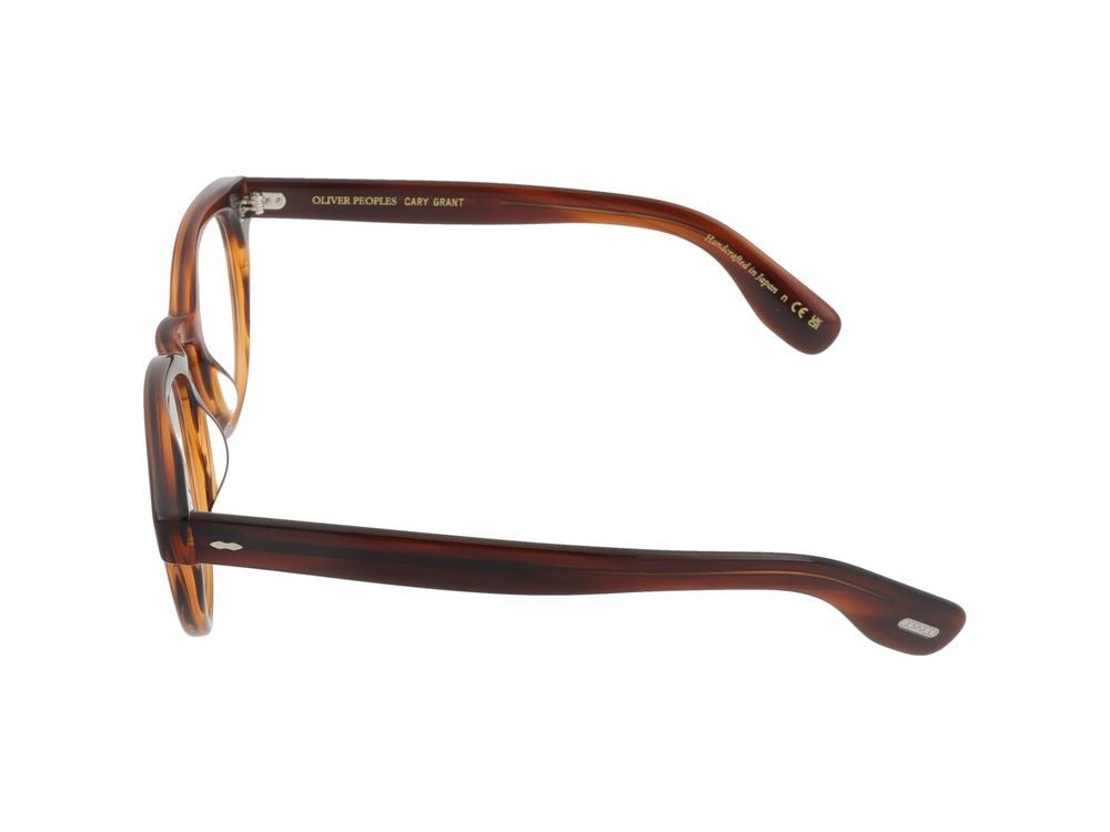Oliver Peoples Round Tortoiseshell Silver Accent Eyeglasses