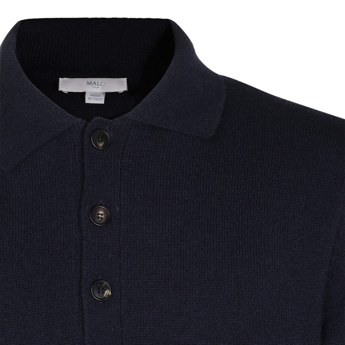 Malo Long-Sleeve Polo Shirt With Classic Collar