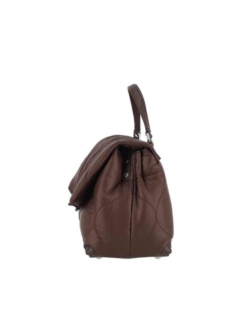 Zanellato Srl Brown Lunaria Quilted Leather Handbag