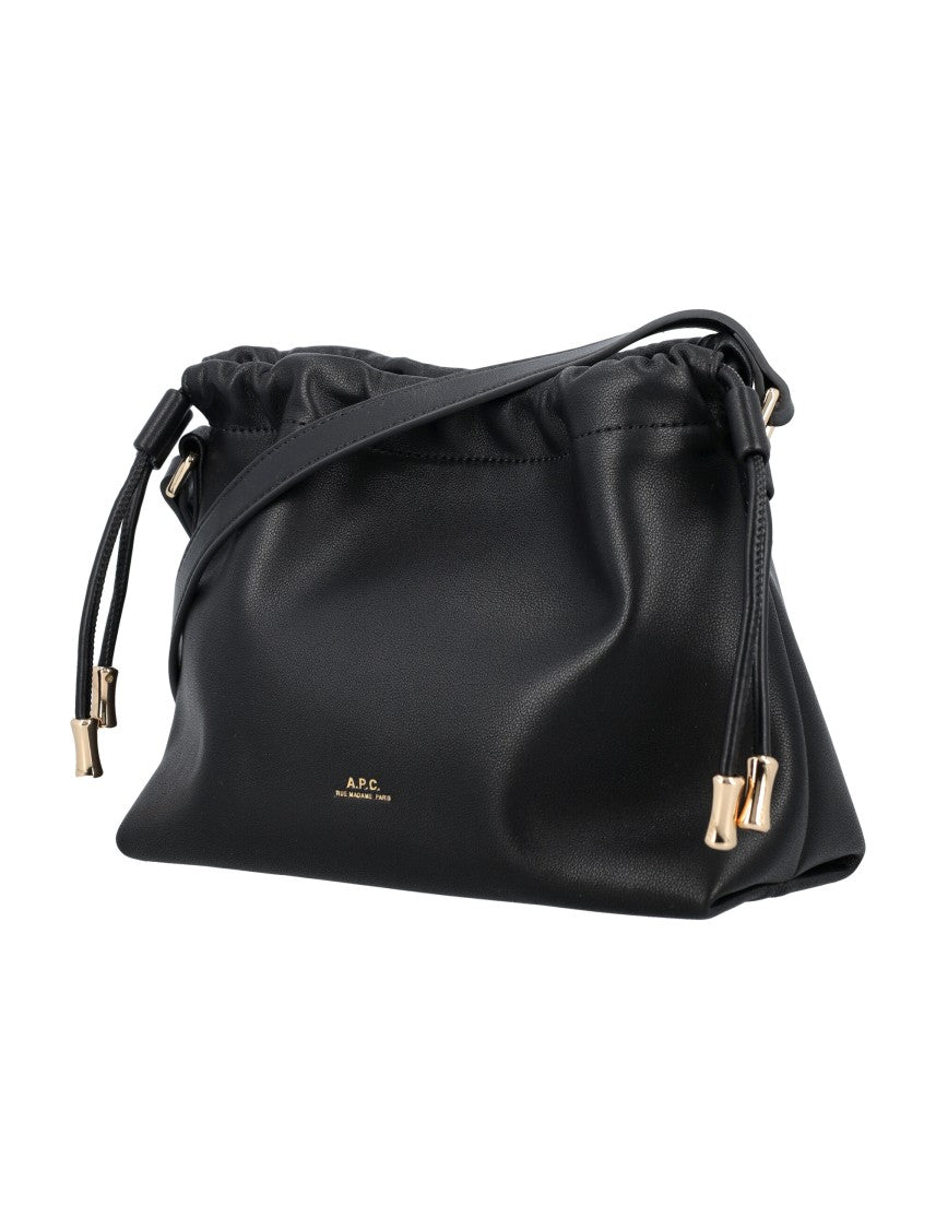 A.P.C. Gathered Edge Mini Shoulder Bag With Adjustable Strap
