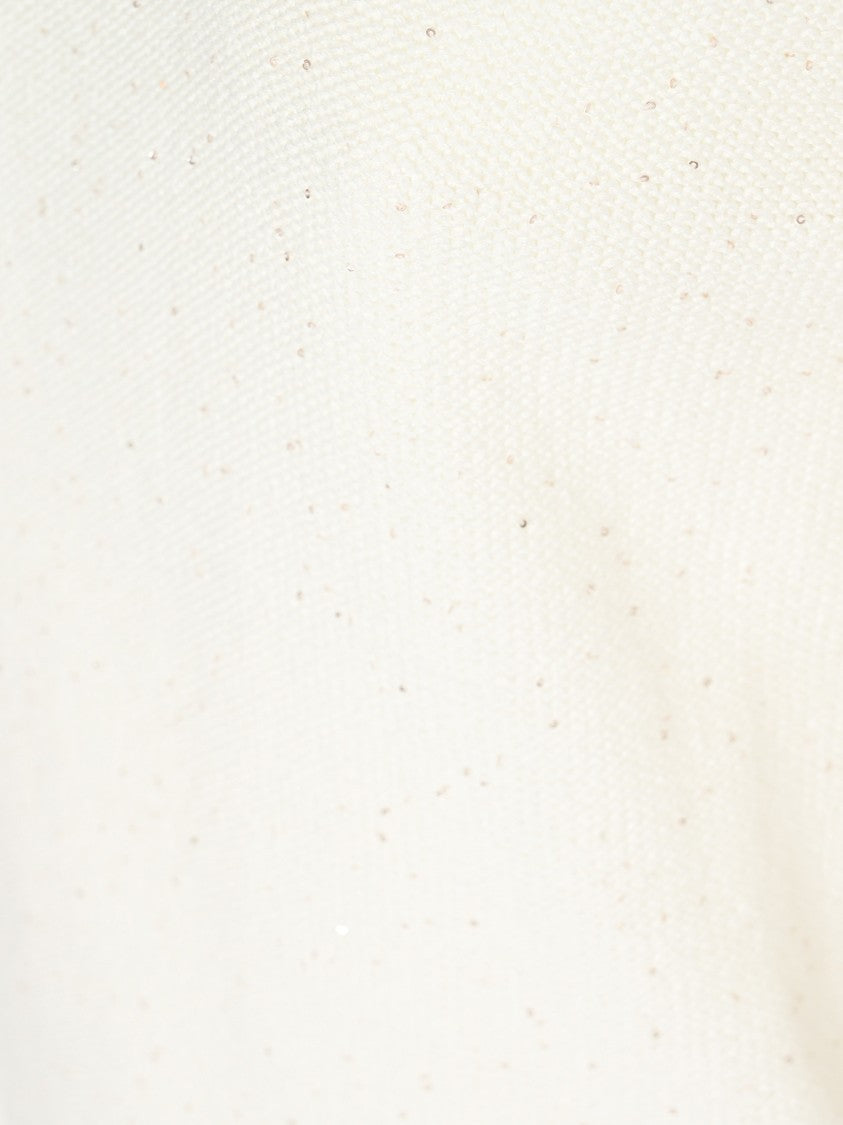 Fabiana Filippi Short-Sleeved Crew Neck Top With Textured Knit