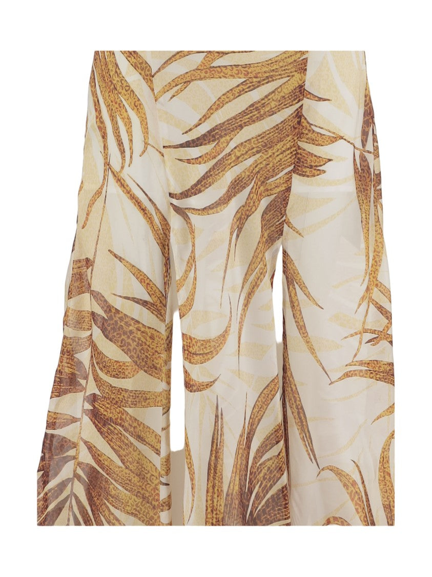 Just Cavalli Long Dress With Tropical Print