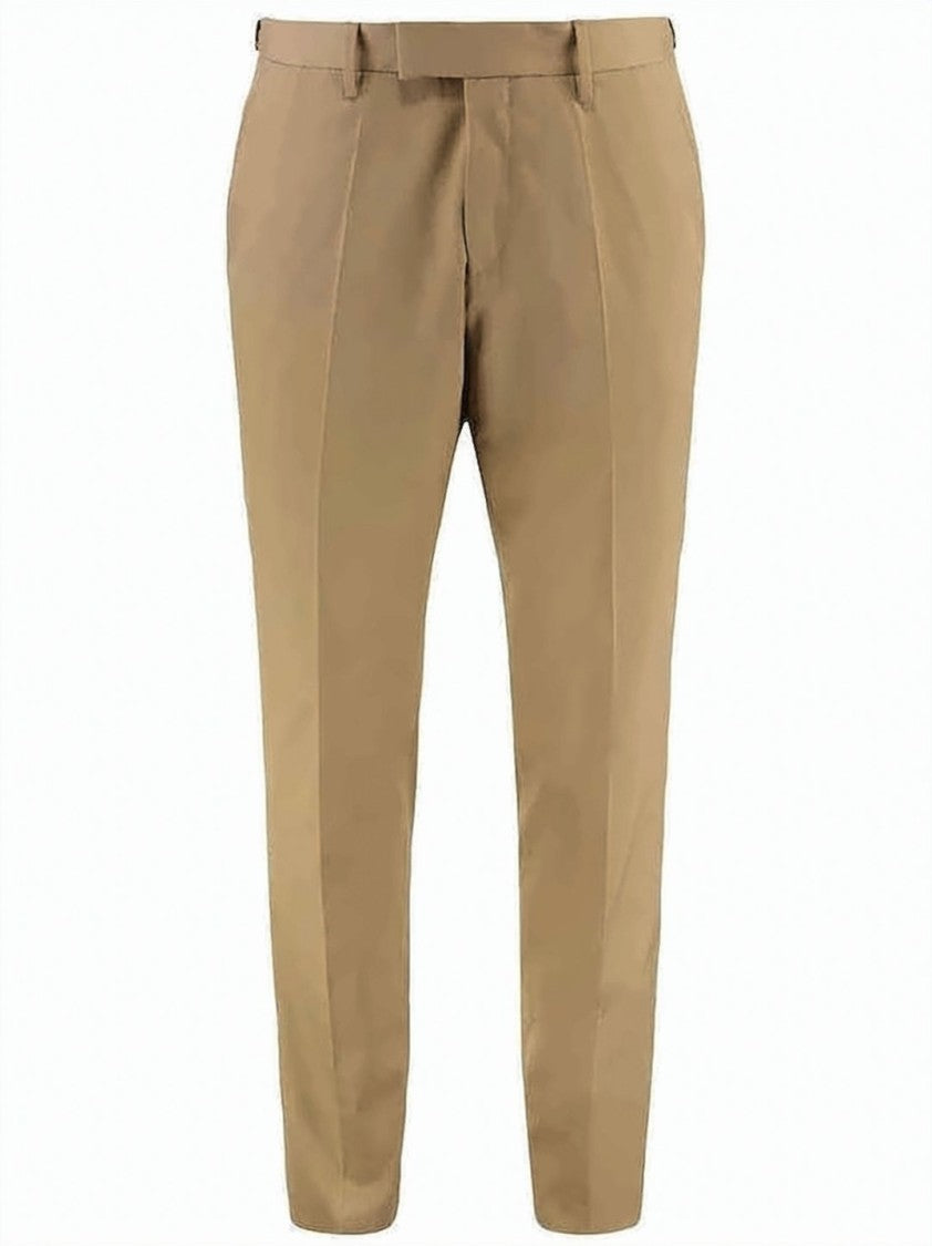 Hugo Boss Tailored Straight-Leg Suit Pants In Warm Beige
