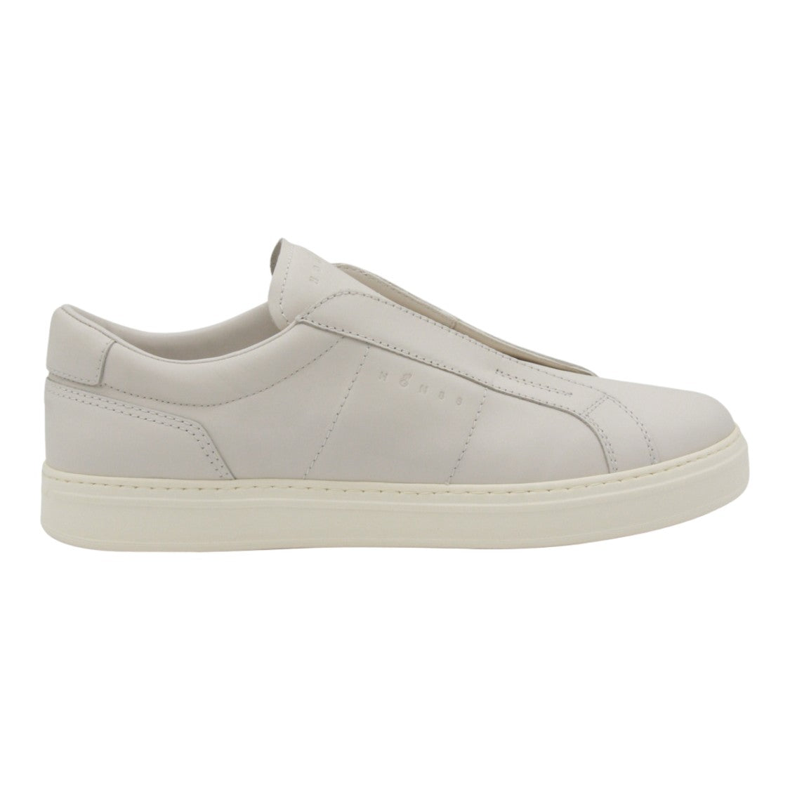 Hogan Smooth Leather Slip-On Sneakers With Textured Sole
