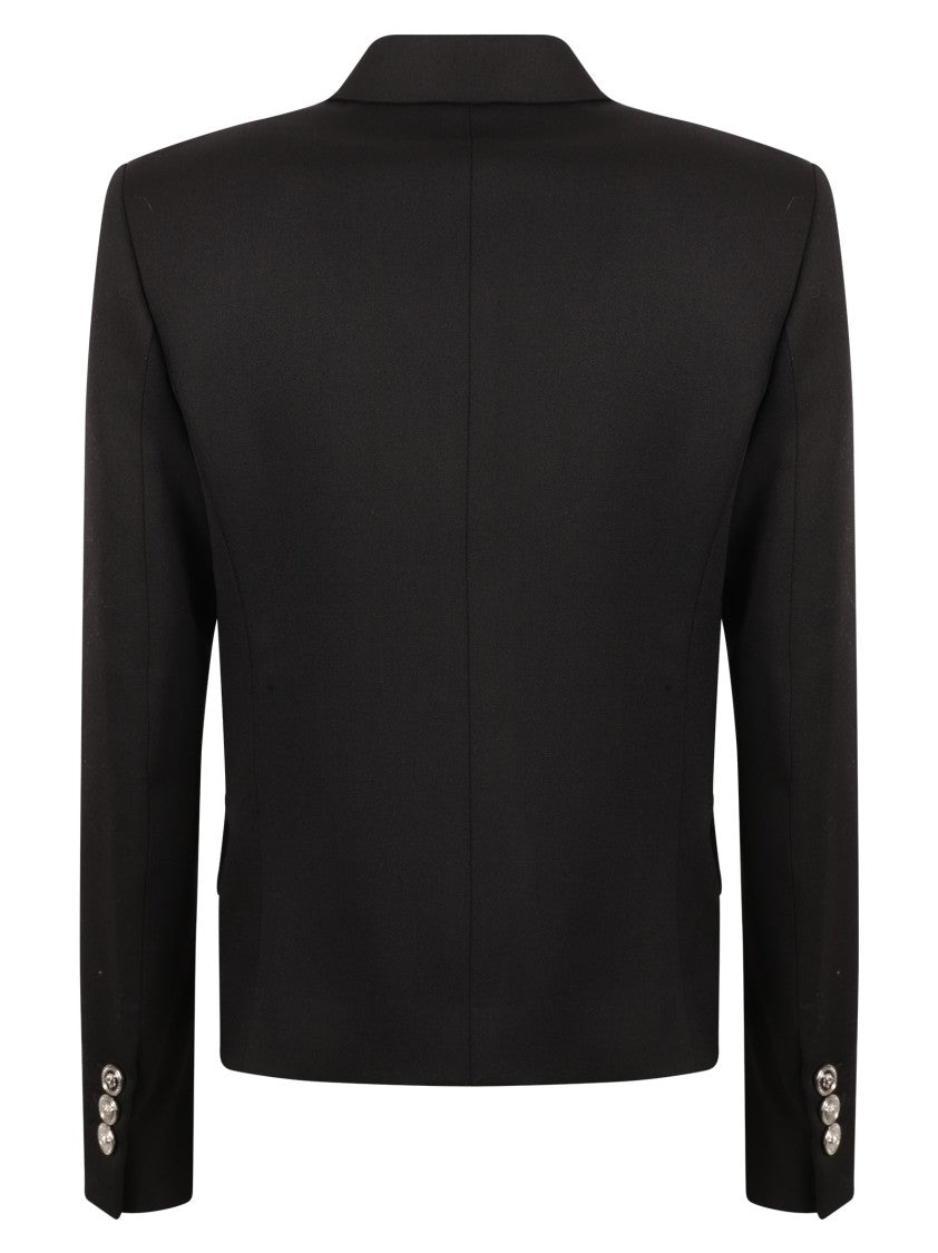 Versace Double-Breasted Black Tailored Jacket
