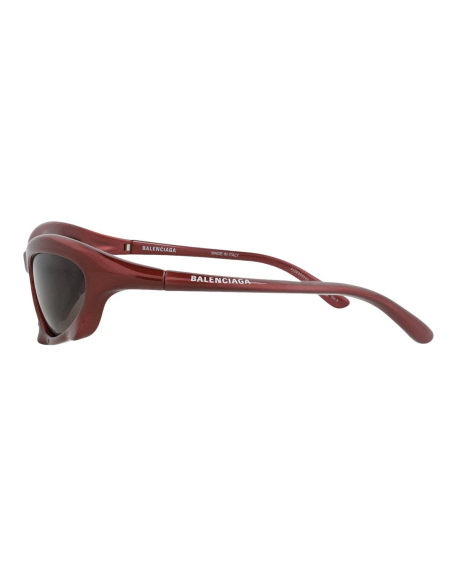 Balenciaga Shield-Frame Sunglasses With Saddle Nose Bridge In Bio Injection