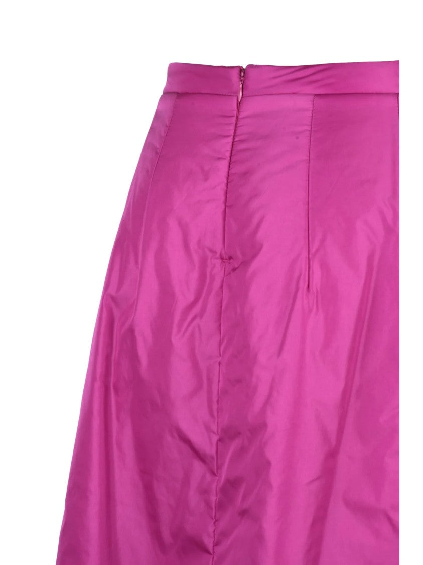Aspesi Pink Polyamide Padded Thermore Mini Skirt
