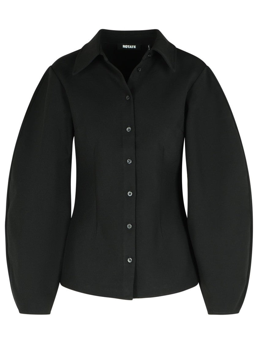 Rotate Black Polyester Shirt