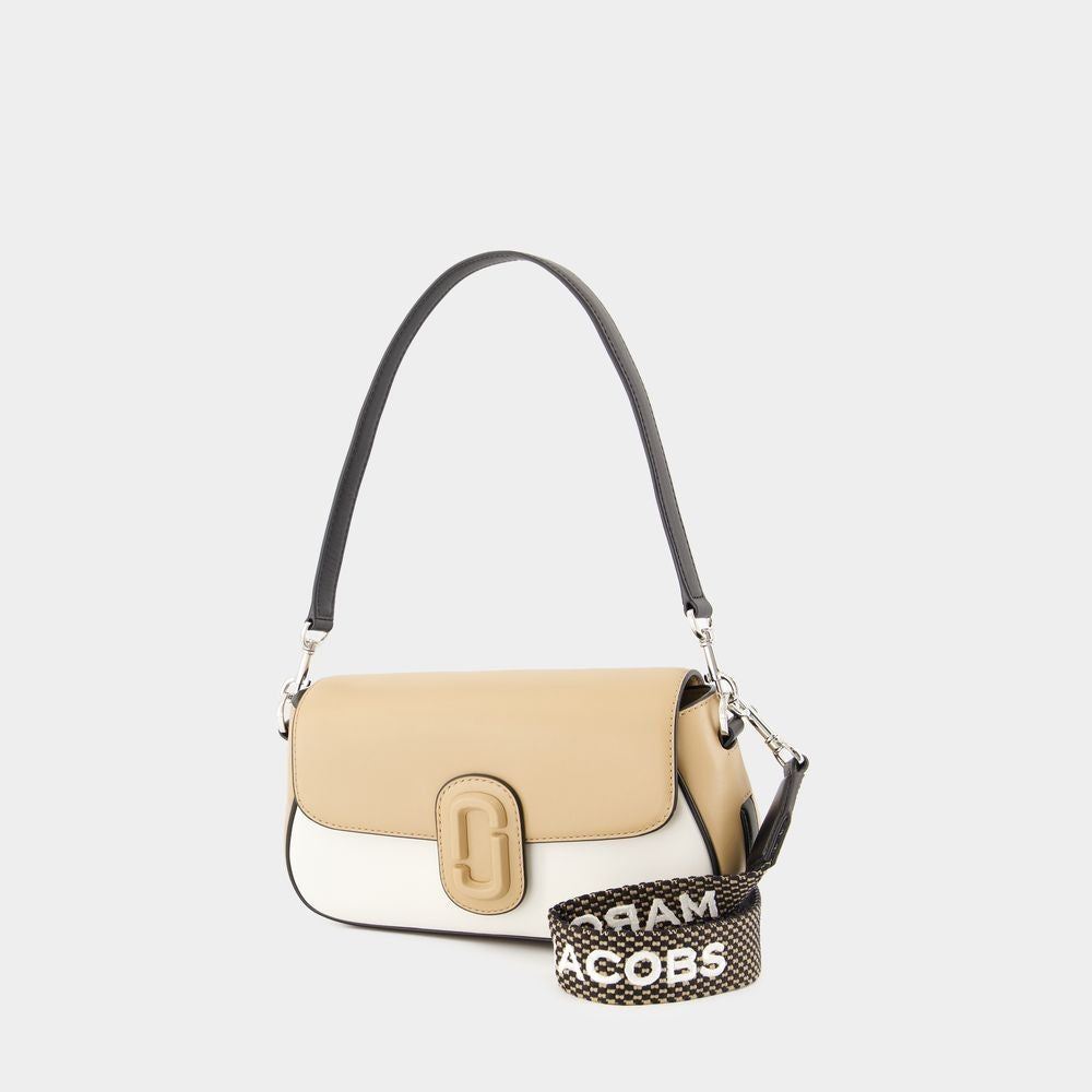 Marc Jacobs The Large Clover Shoulder Bag - Leather - Beige