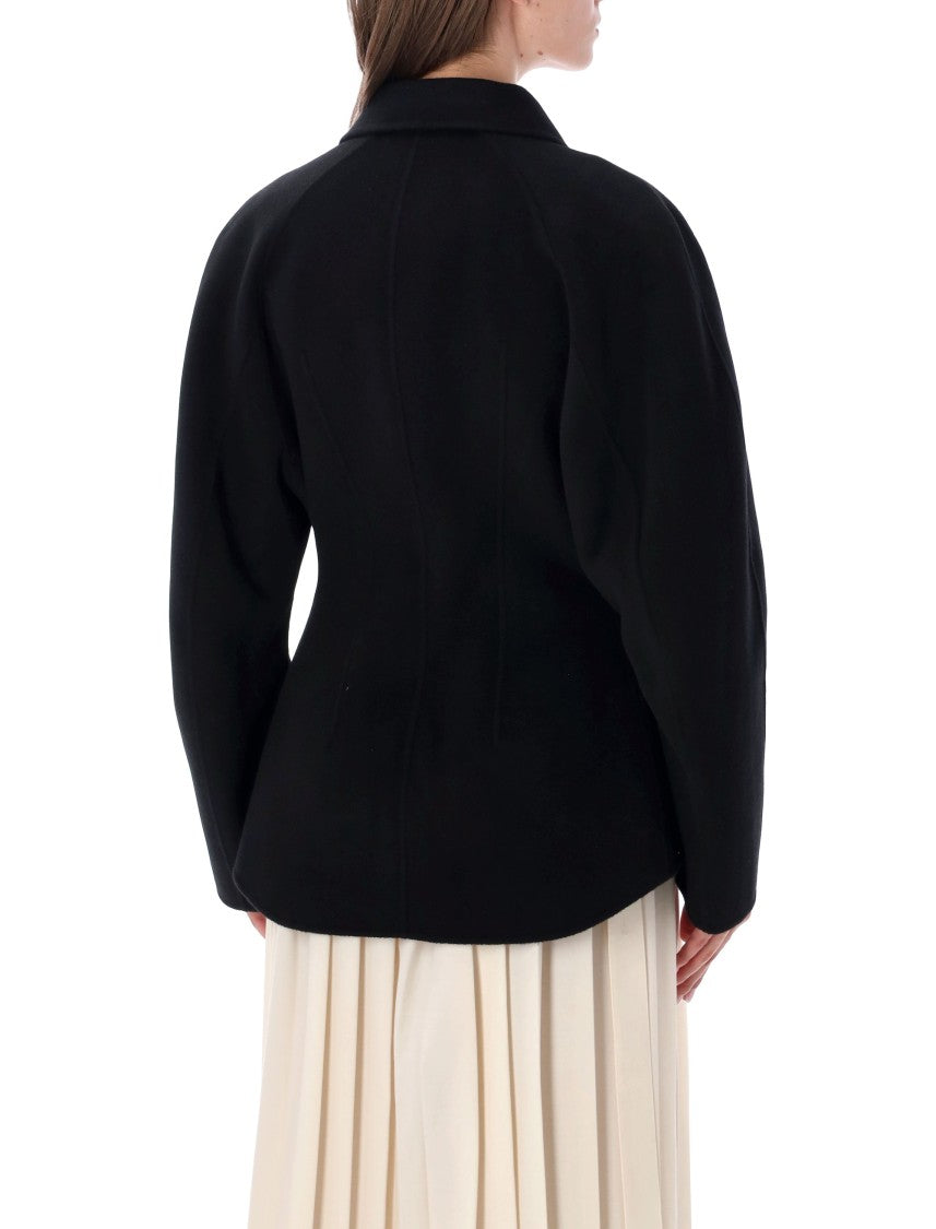 Róhe Sculptural Double-Face Wool Blazer