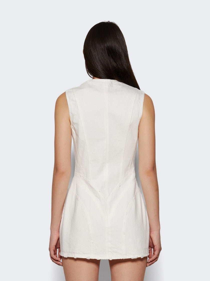 Natasha Zinko Perfect Body Jean Dress White